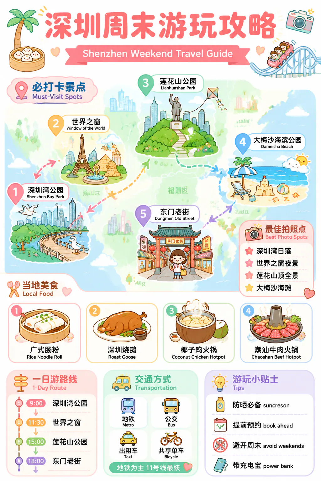 深圳周末游玩攻略